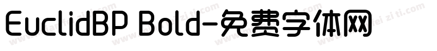 EuclidBP Bold字体转换